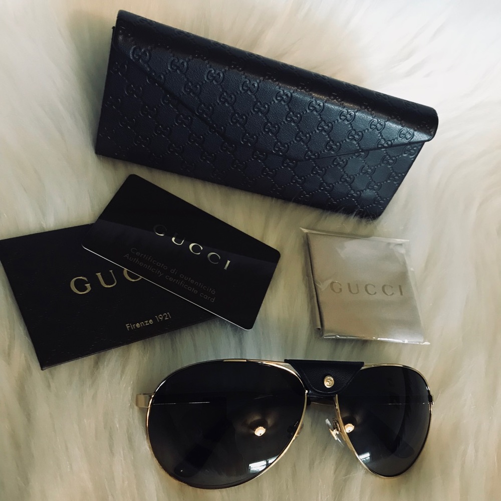 Gucci Pilot Aviator Sunglasses